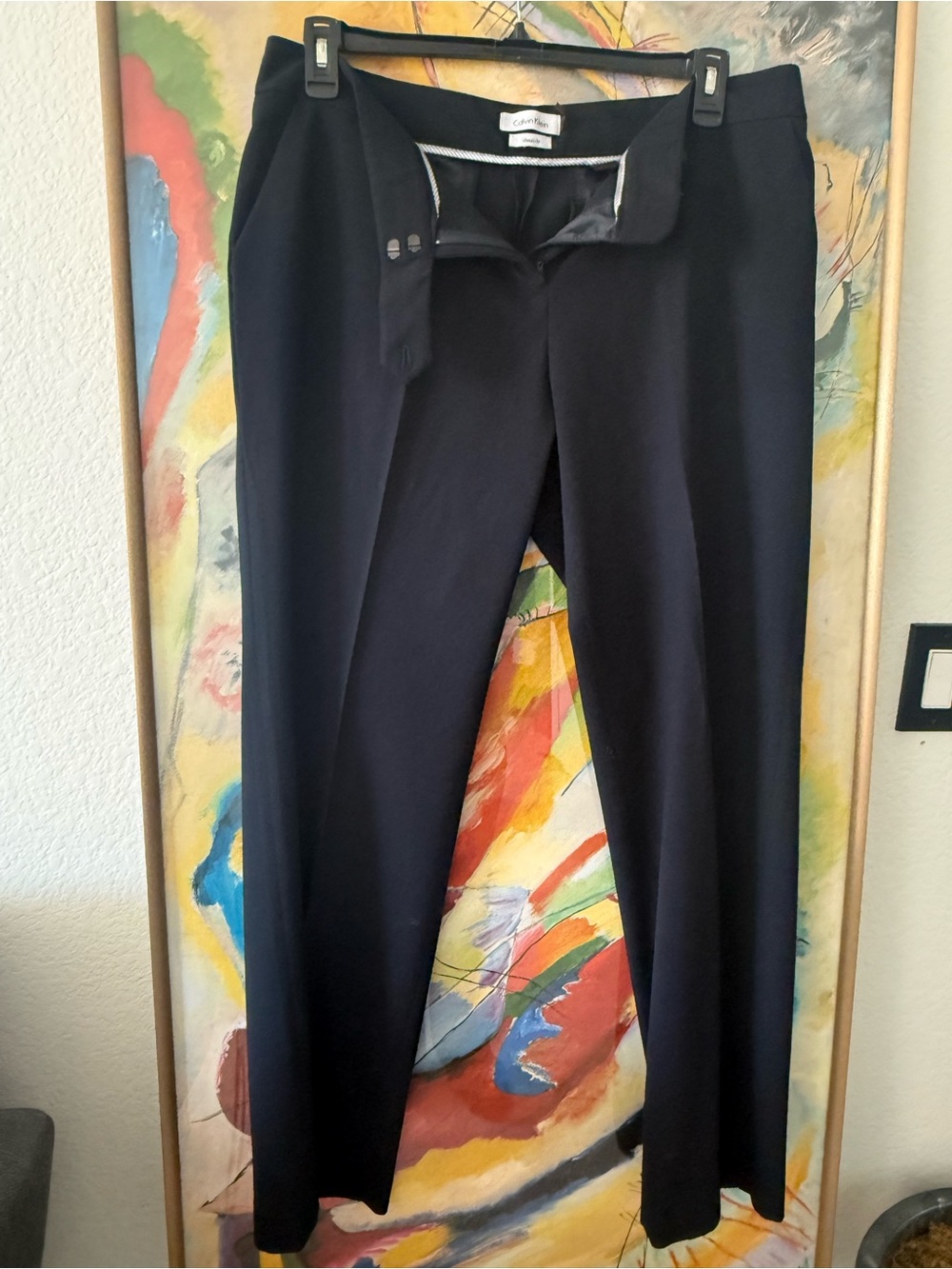 Calvin Klein Black Womens Dress Pants